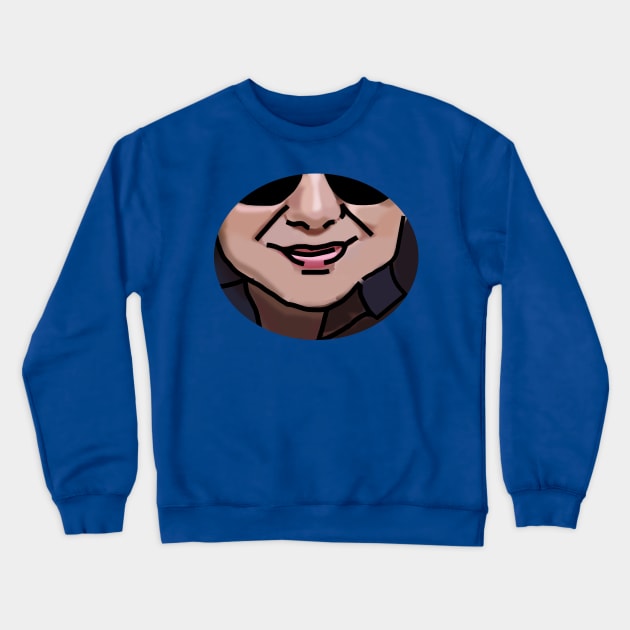 Face of a Friend with Outline Crewneck Sweatshirt by ellenhenryart